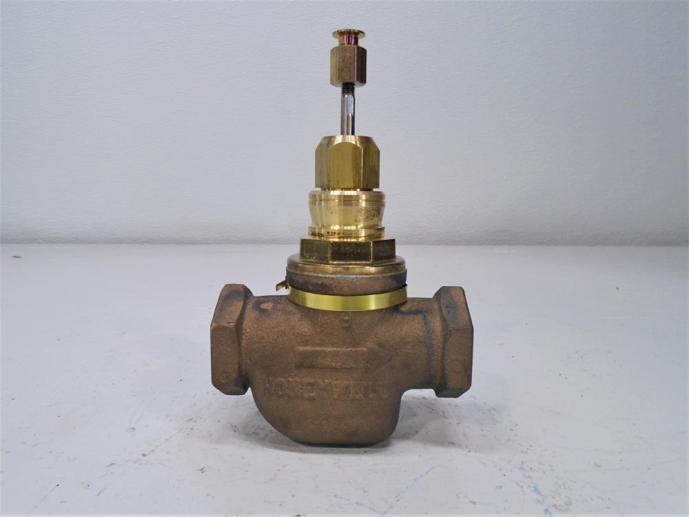 Honeywell 1" NPT Bronze 2 Way Single Seated Steam Valve, V5011G 1079 2